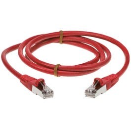 10ft Cat5e Shielded (STP) Ethernet Network Cable - Red