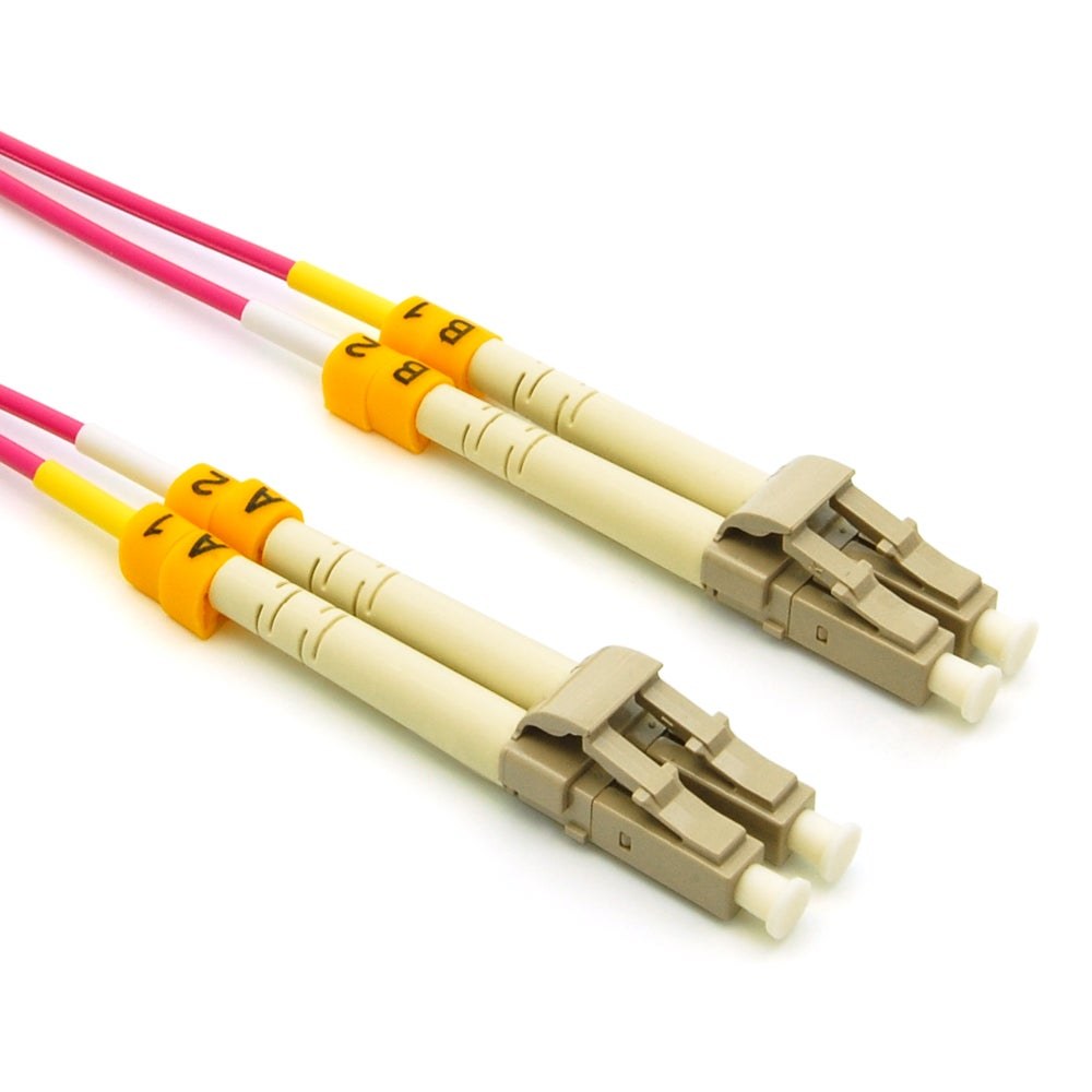 LC/UPC-LC/UPC (Erika Violet)  OM4 Multimode Duplex  Fiber&#x