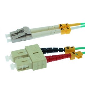 SC-LC  OM3 Multimode Duplex  Fiber Optic Products  Network Cables