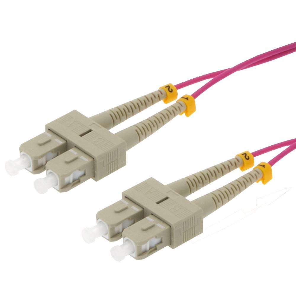 SC/UPC-SC/UPC (Erika Violet)  OM4 Multimode Duplex  Fiber&#x