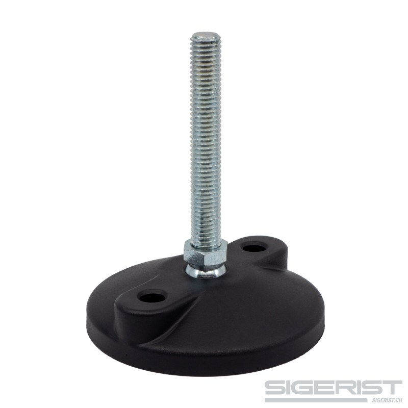 Maschinenfuss mit Bodenbefestigung Durchmesser 80 mm