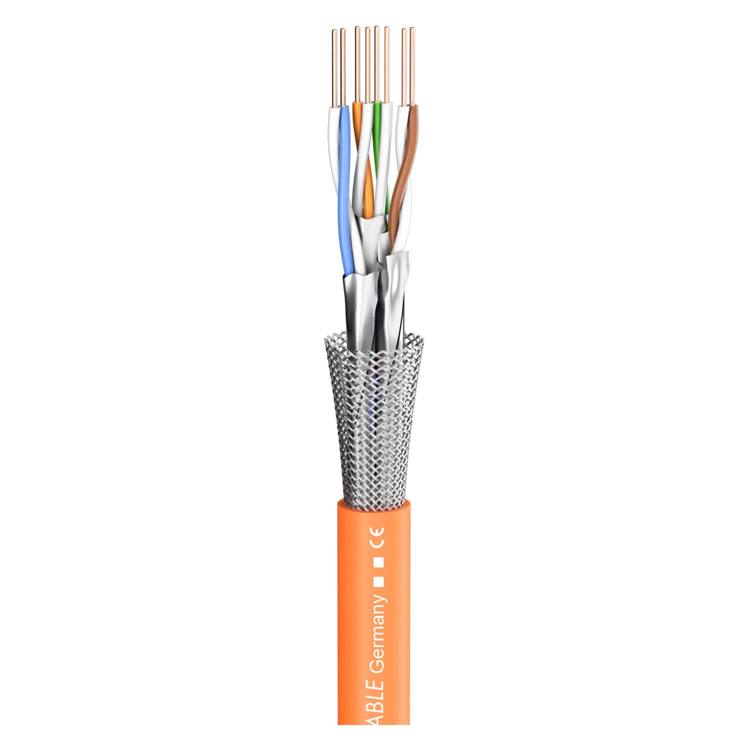 Cat.7 SC-Mercator CAT.7 CPR-Version; FRNC; orange, Ø 7,60 mm; Dca | 580-0255FC