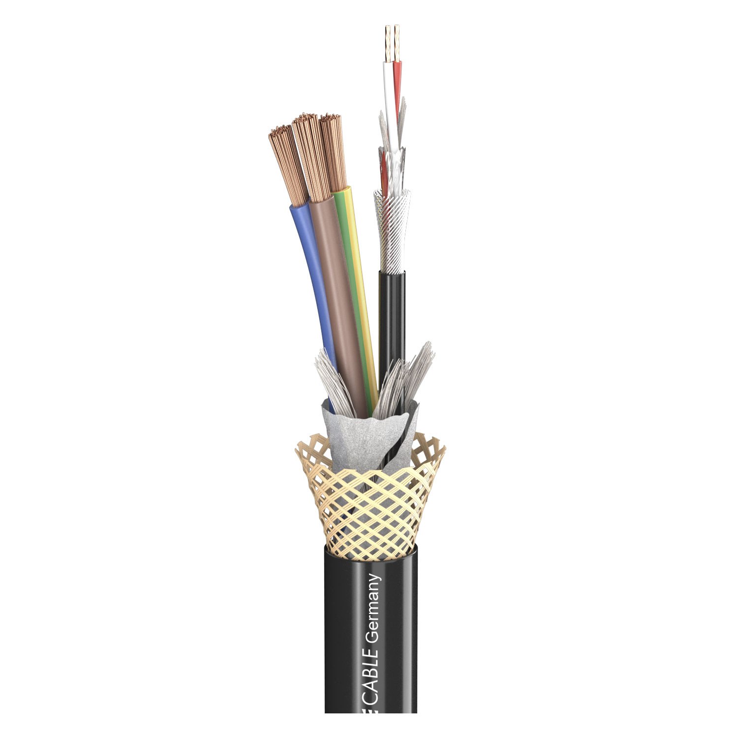 DMX & Power; PUR-SR with ARAMID reinforcement and special protective coating black; Ø 10,00 mm | 500-0251AQ