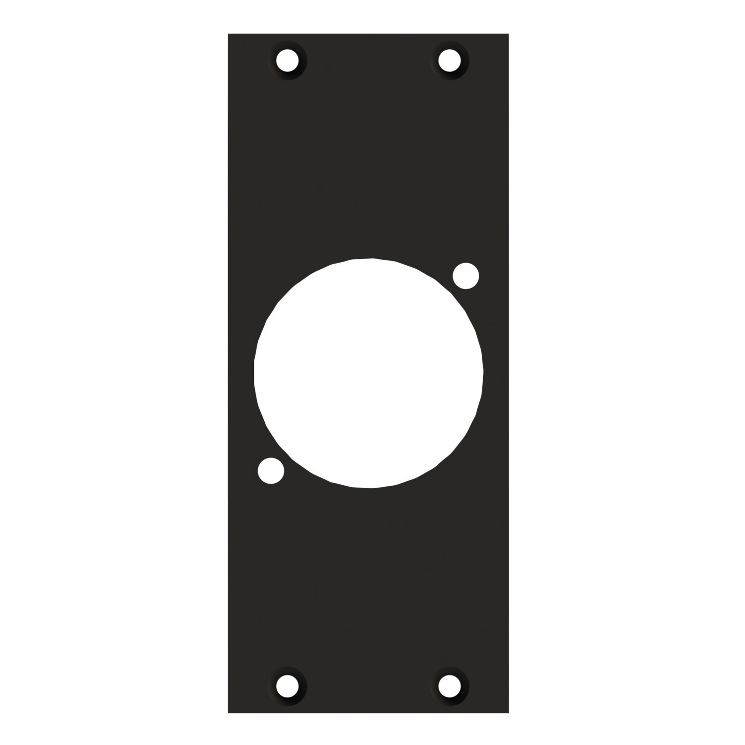 front panel 1 x NAC3FPX, 2 HE, 1 BE for SYS-series, 2.5 mm galvanized steel sheet, colour: grey