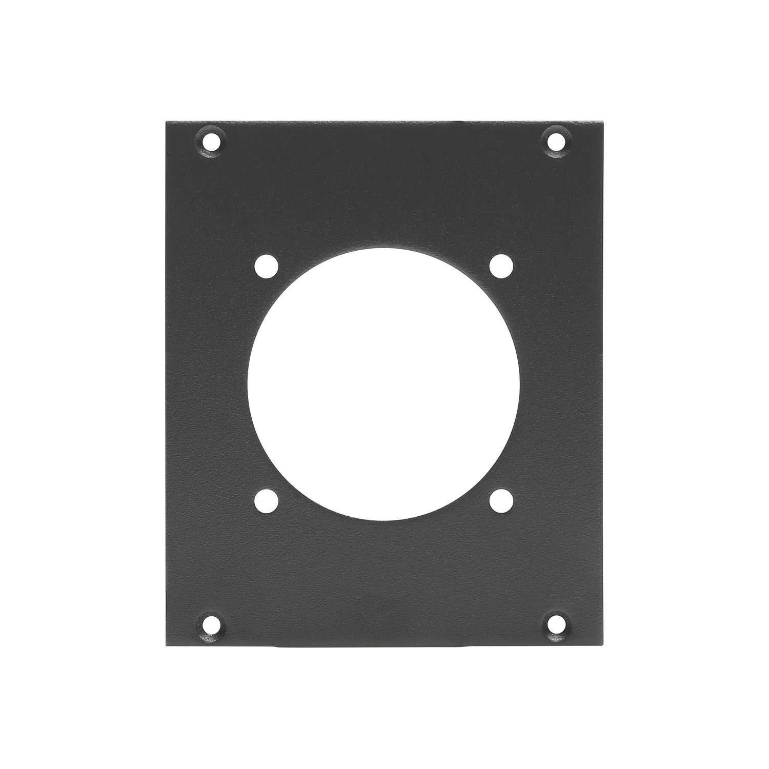 front panel 1 x SCHUKO, 2 HE, 2 BE for SYS-series, Galvanized sheet steel, colour: grey