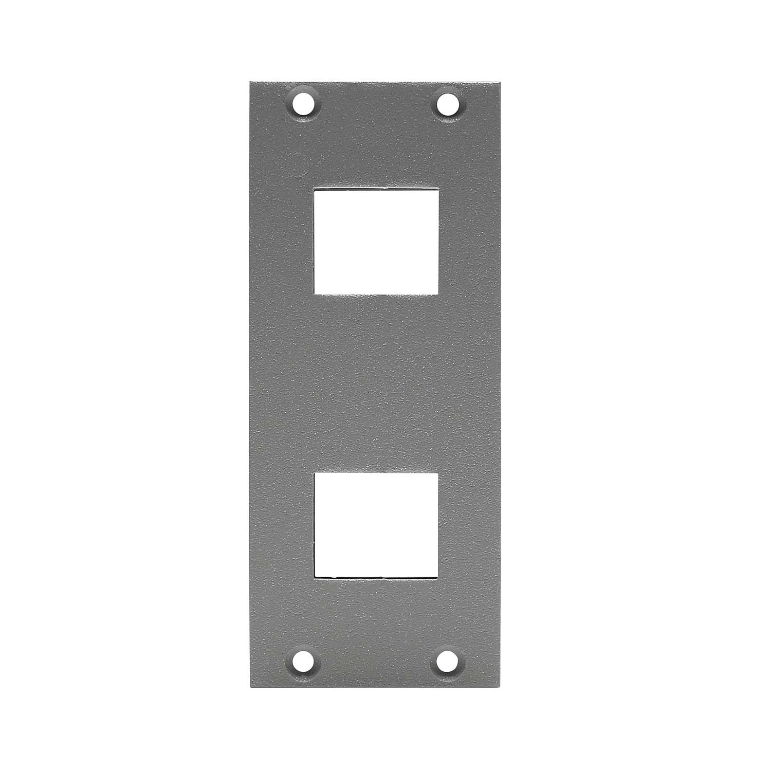 front panel 2 x Keystone, 2 HE, 1 BE for SYS-series | SYFS21-2KEYSTONE