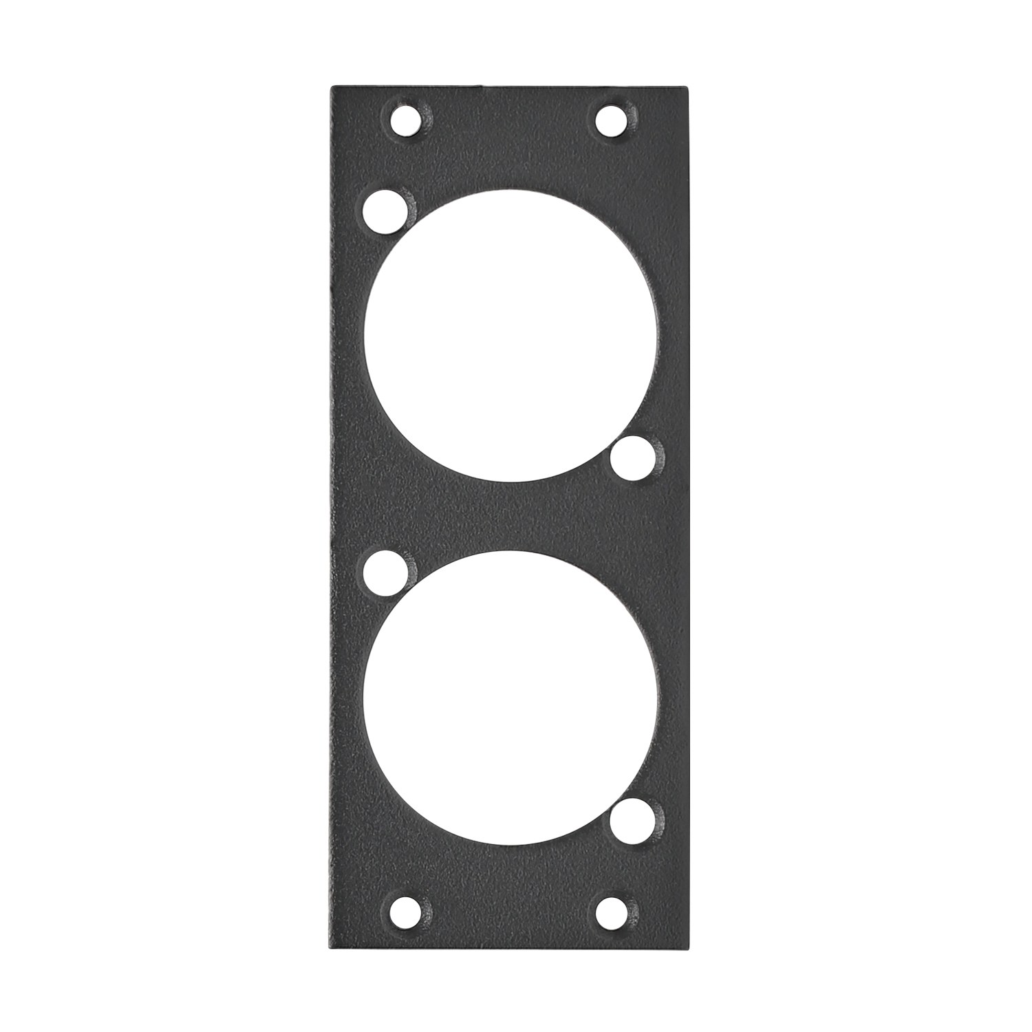 front panel 2 x NAC3FPX, 2 HE, 1 BE for Suitable for 2 x NEUTRIK® NAC3FPX powerCON® TRUE1, 2.5 mm galvanized steel sheet
