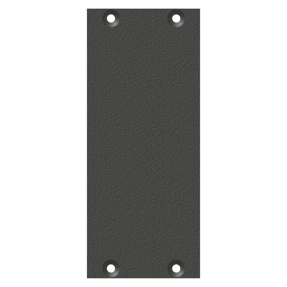 front panel blank panel, 2 HE, 1 BE for SYS-series, Galvanized sheet steel, colour: grey