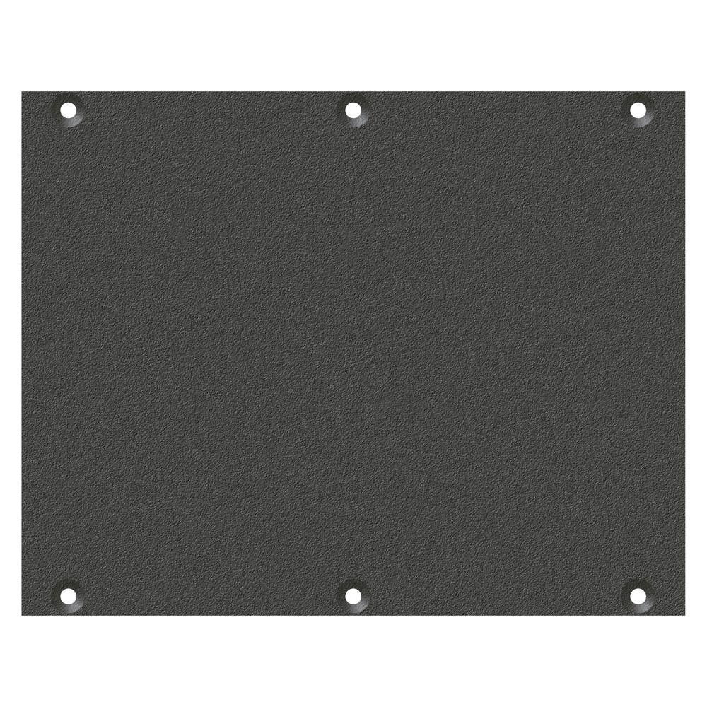 front panel blank panel, 2 HE, 3 BE for SYS-series, Galvanized sheet steel, colour: grey