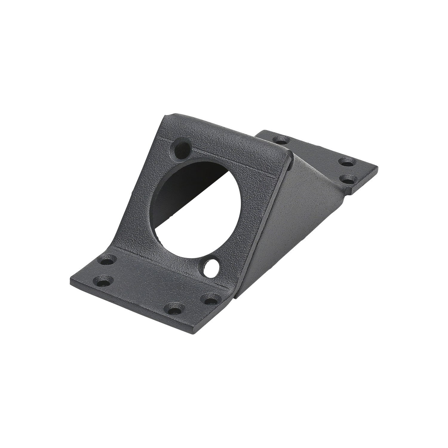 front panel D-Series cutout - angled, 2 HE, 1 BE for SYS-series, Galvanized sheet steel, colour: grey | SYFB21-1DA