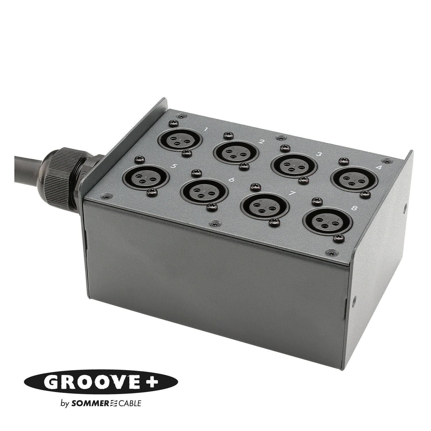 GROOVE+ Stagebox Breakout , XLR 3-pole male/XLR 3-pole female; HICON; pre-wired, 1.5 mm steel panel | 08/00 | 33,00m | H