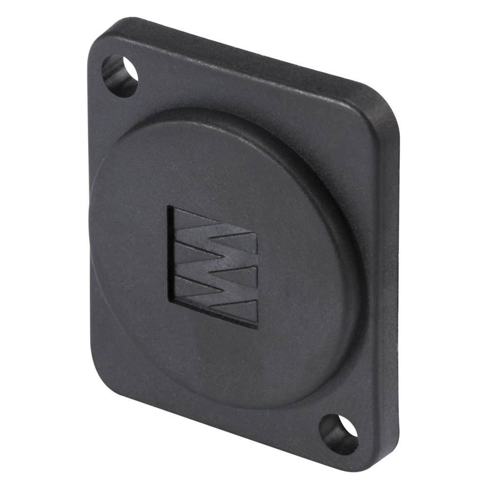 HICON D flange for rear panel flush mounting with SOMMER CABLE logo for SYS-series