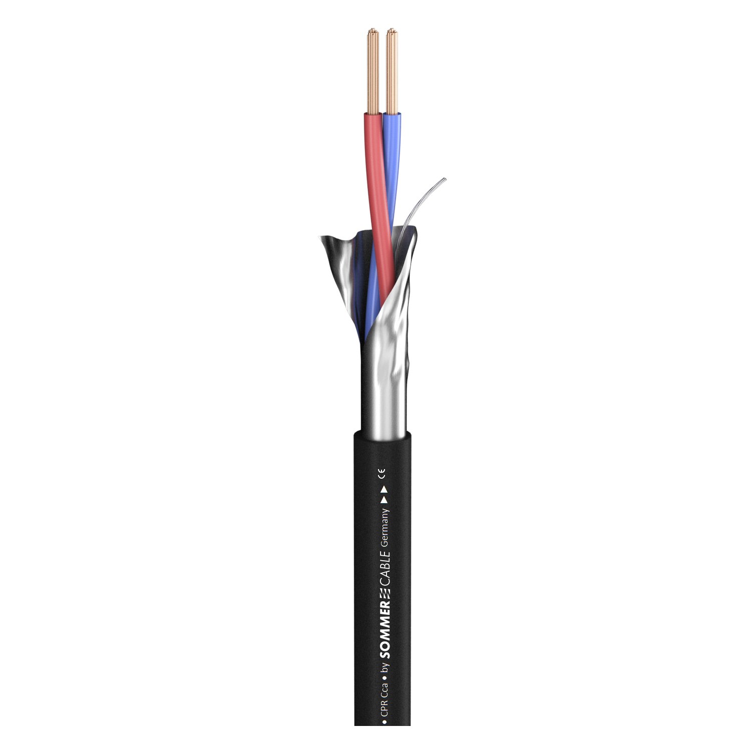 Microphone cable and control line SC-PLANET CPR; PE; black | 2 x 0,34 mm² x number of pairs; Cca | 01 | 100-0041-01C
