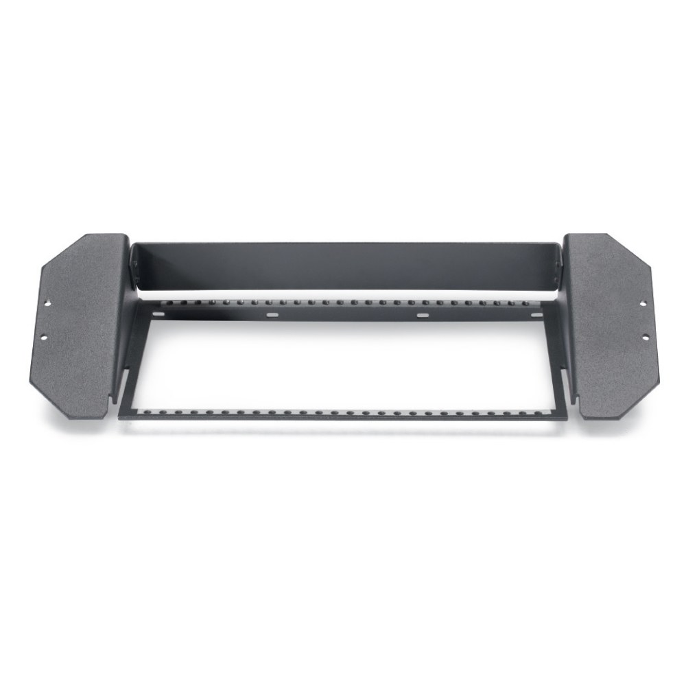 Mounting frame for floor tank , 2 HE, 4 BE for SYSBOXX-Module; with 25 front panel screws, colour: grey