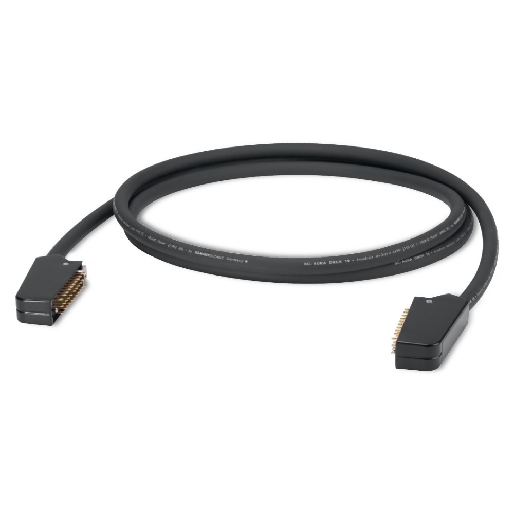 Multipair audio & aes / ebu, 20 x 0,15 mm² | Siemens male / Siemens female, SIEMENS | 10/00 | 1,20m | AUSC-S10/00-01
