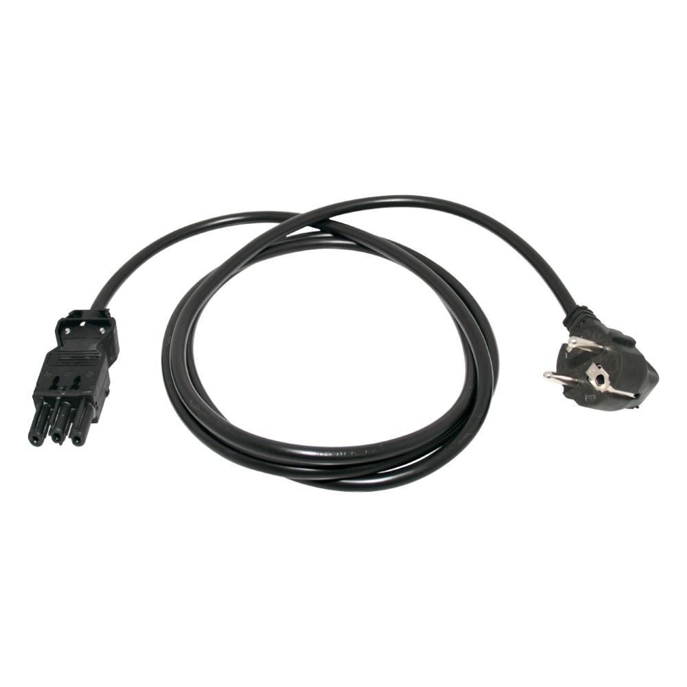 Power supply, 3 x 1,50 mm² | GST18i3 connector female / Angled Schuko connector male, Wieland | 1,00 m