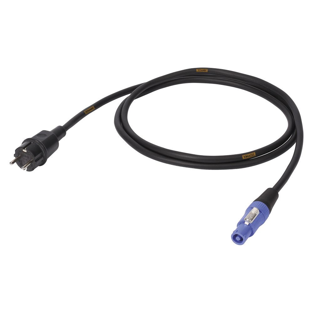 Power supply, 3 x 1,50 mm² | powerCON® / Schuko, NEUTRIK® | 0,75m | D | TI3U-315-0075