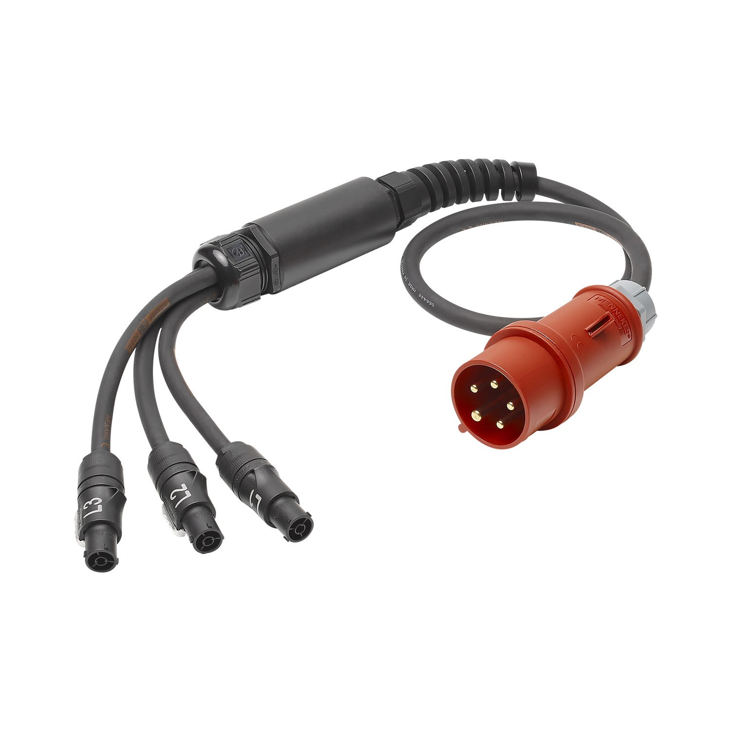Power supply Titanex, 5 x 2,50 mm² | CEE / powerCON®, MENNEKES | 10,00m | 0,80m