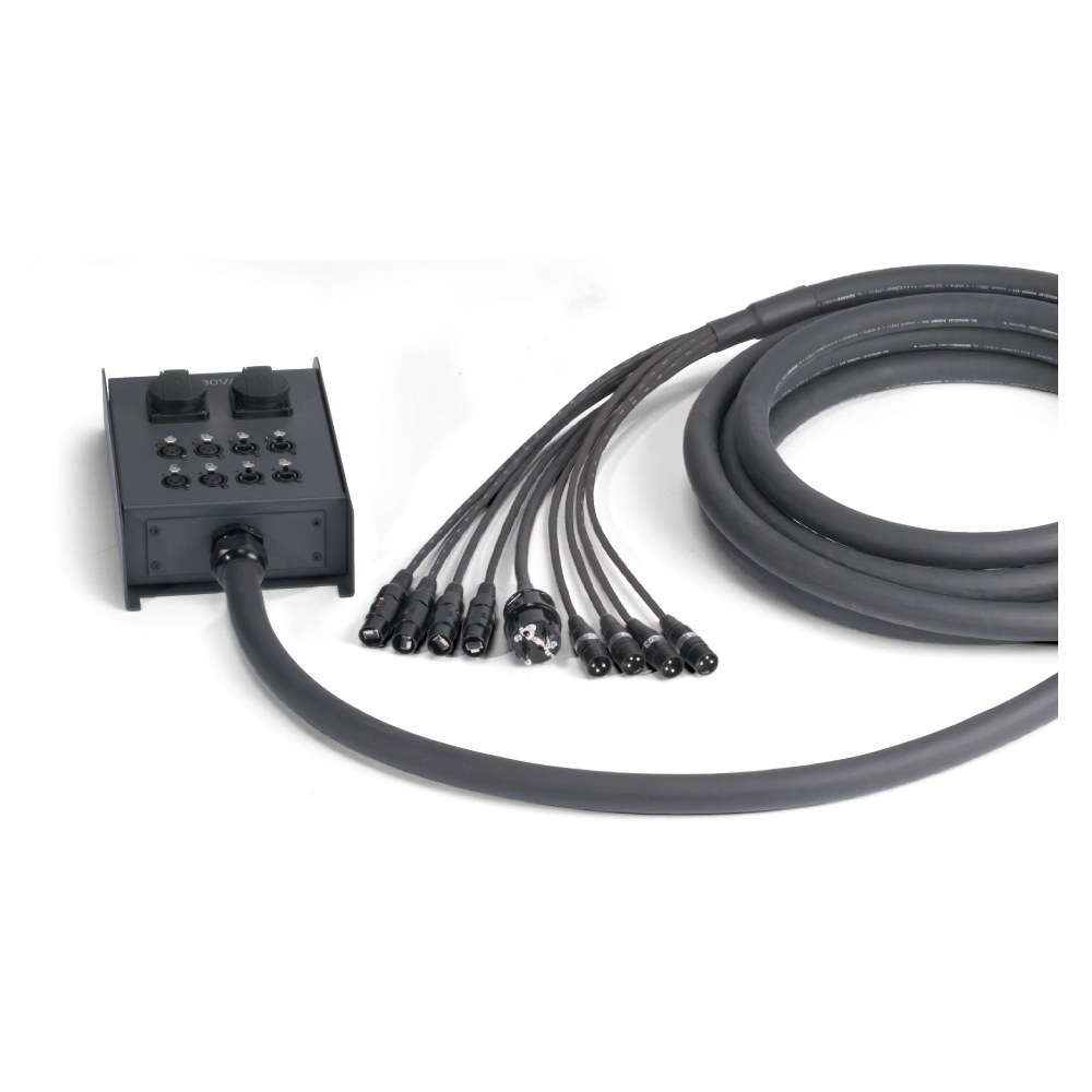 Sommer cable network / DMX & power system , etherCON® female/etherCON® male/XLR 3-pole female/XLR 3-pole male/Schuko