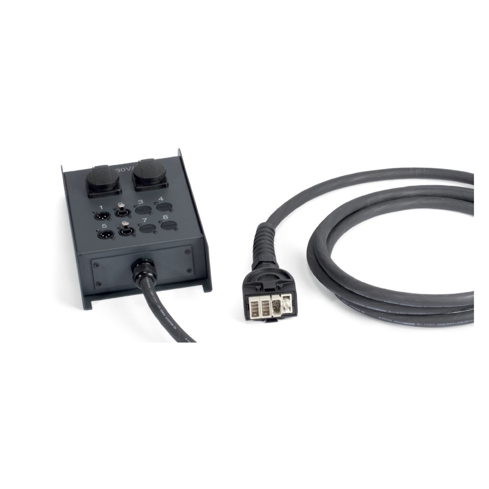 Sommer cable network / DMX & power system , XLR 3-pole male/etherCON® female/Multipin male (HAN-ECO, without clamps)