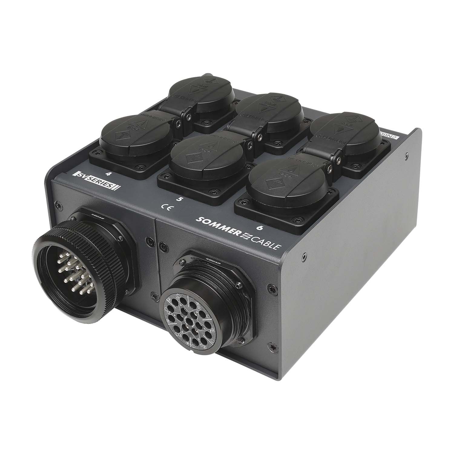 Sommer cable Power Distribution Systems , Schuko panel socket/HI-SOCA 19-MP IN/HI-SOCA 19-FP LINK; MENNEKES/ILME