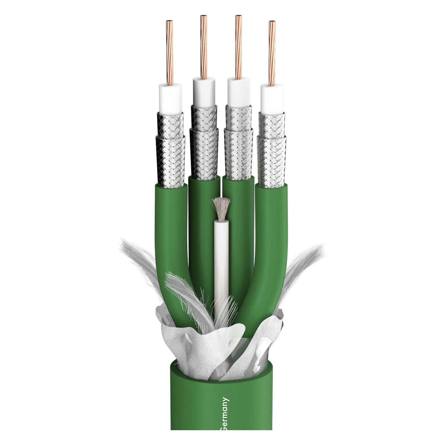 video cable SC-Vector Plus 4 DZ; 1 x 1,20; PMB Ø 21,80 mm; green | 600-0214-04