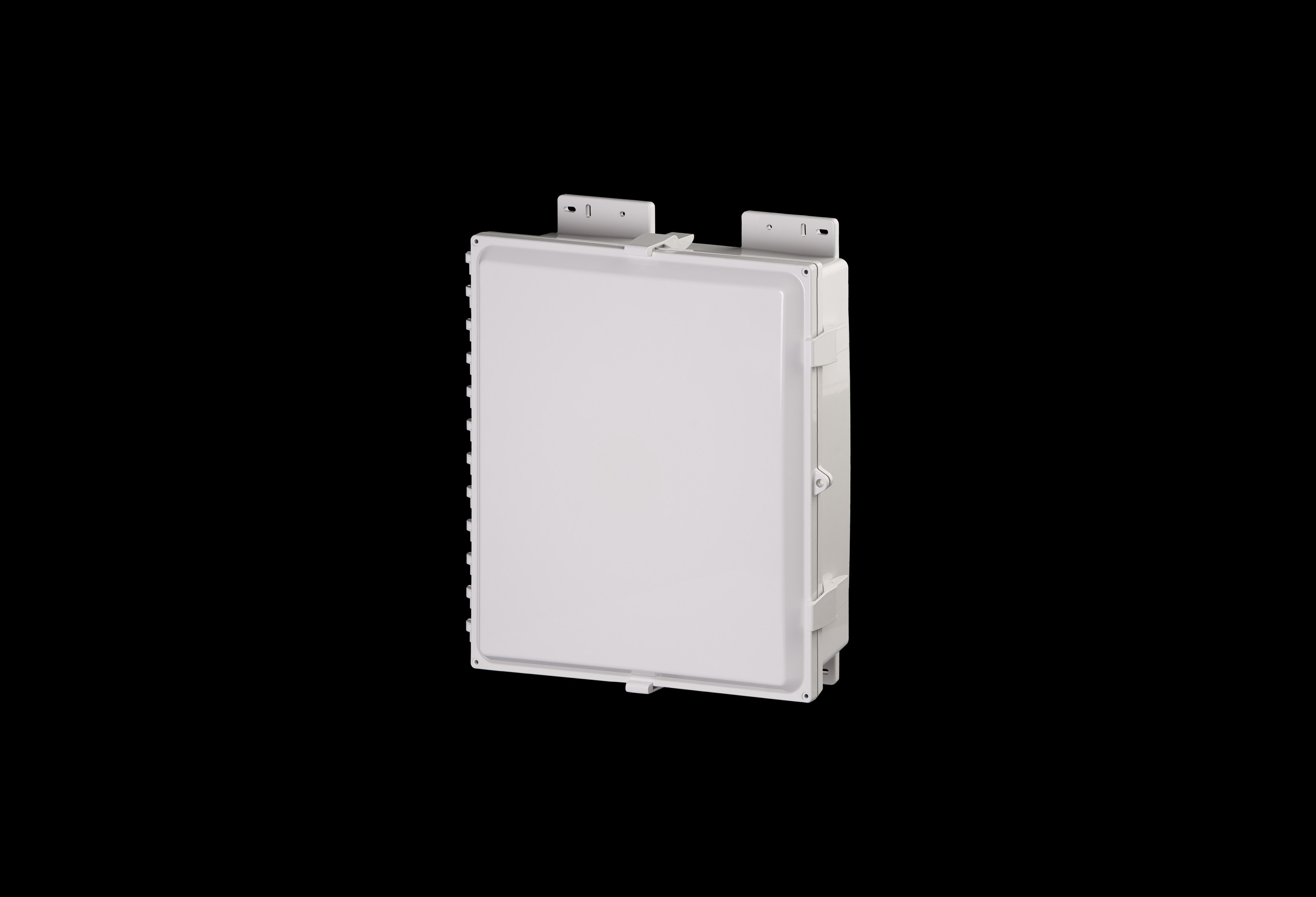 Polycarbonate Low Profile Enclosure 18 x 16 x 4 Inches PolySlim™ Series with Opaque Cover cULus Listed logo IEC Standard
