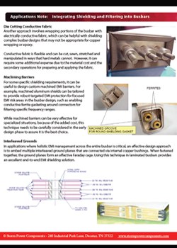 Key Techniques to Integrate and Optimize EMI Shielding and Filtering into Busbars