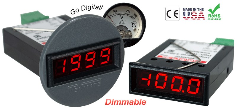 MINI-5VDIM Panel Meter
