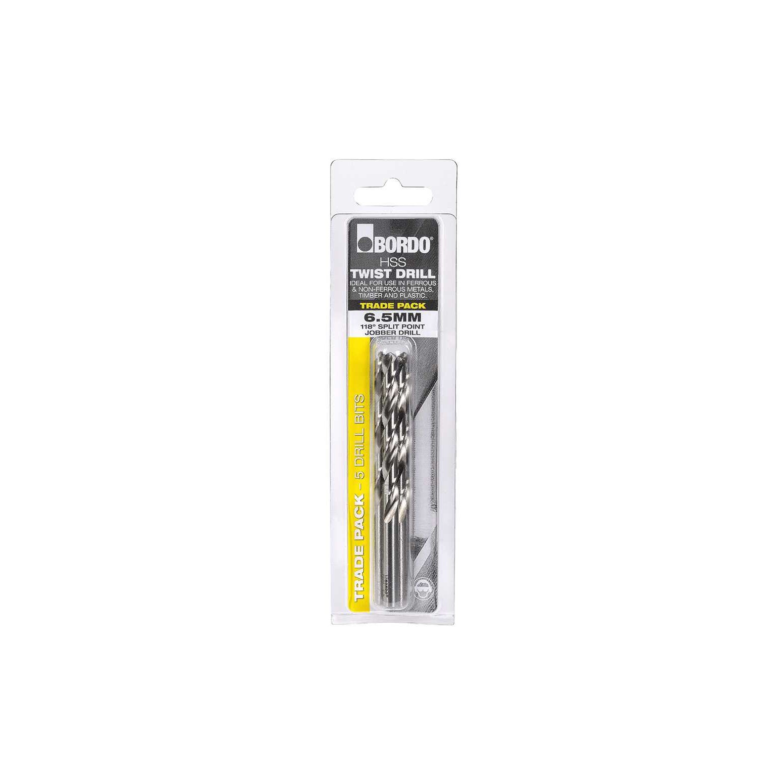 2007-3.50TP, 3.50mm, Bordo Bright HSS Jobber Drills x 10