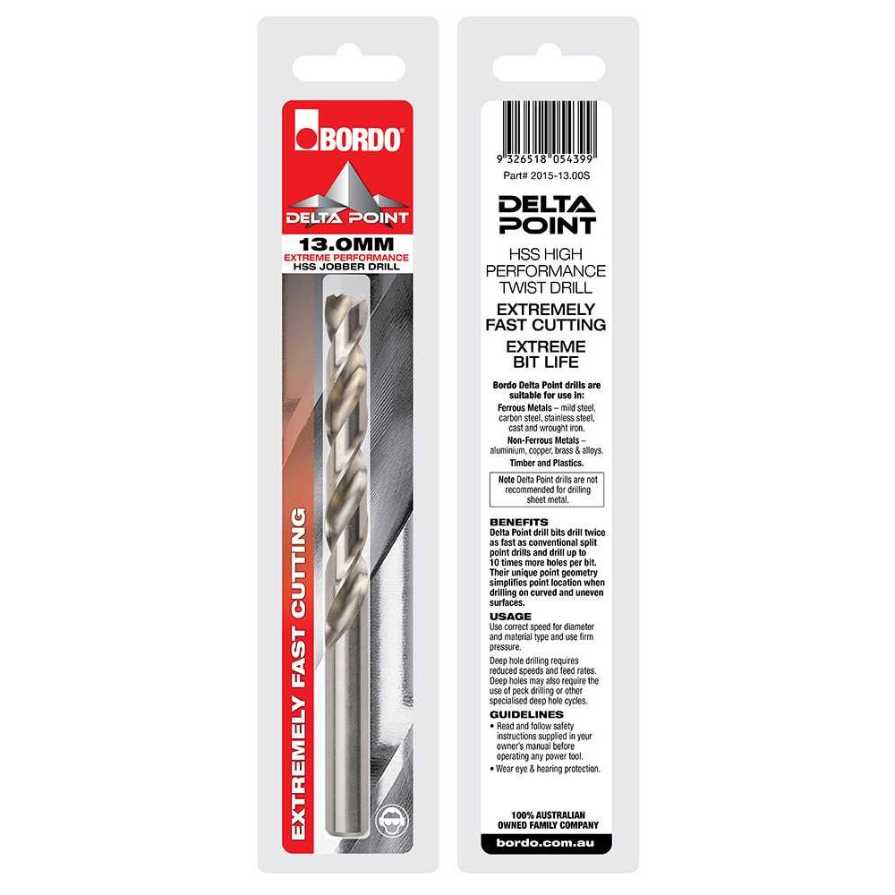 2015-5.50S, 5.50mm, Bordo Delta Point Bright Finish HSS Jobber Drill Clam