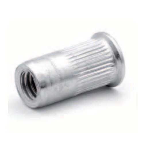 233 17 030 175, For 1mm to 1.75mm, Rivkle Blind Rivet Nut M3, Countersunk Head Knurled Open, Steel, Pack of 100