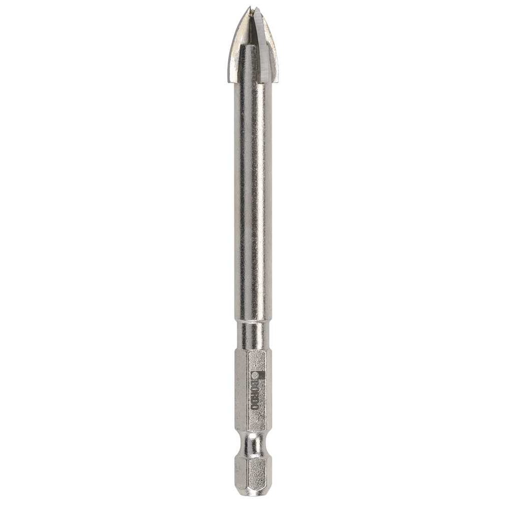 2552-10.00, 10.00mm, 4 Cutter Glass and Tile Drill Hex Shank