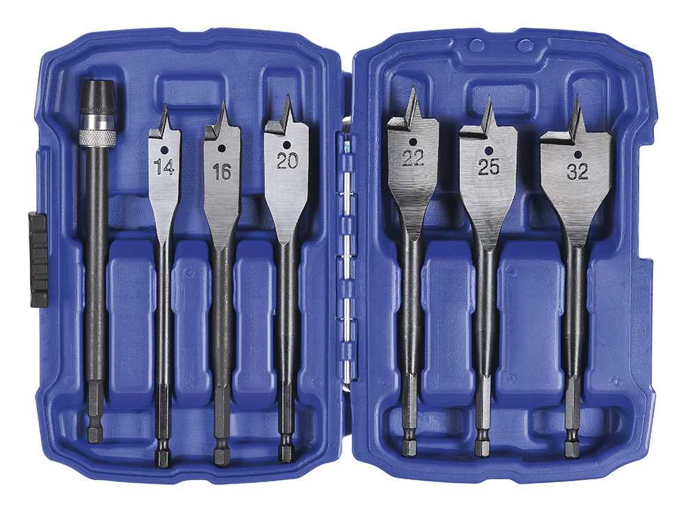 2670-S3, 12-32mm, 7Pce Spade Bit Set
