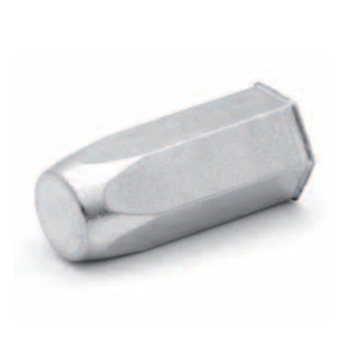 343 51 040 030, For 0.5mm to 3mm, Rivkle Blind Rivet Nut M4, Thin Head Hexagonal Closed, Steel, Pack of 100