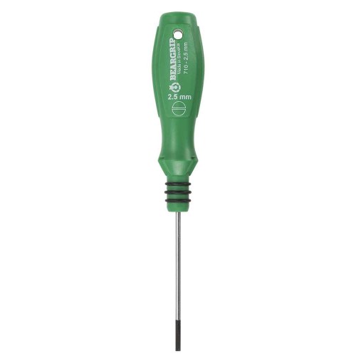 BG-710-3.0, 3mm x 100mm, Beargrip Screwdriver Slotted (Flat)