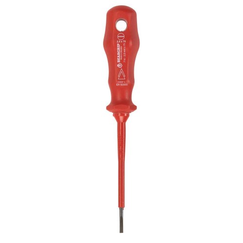 BG-714-4.0, 4mm x 100mm, Beargrip Screwdriver VDE Slotted (Flat)