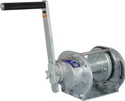Rotating winch equipped with a galvanized (zinc hot dip galvanizings)