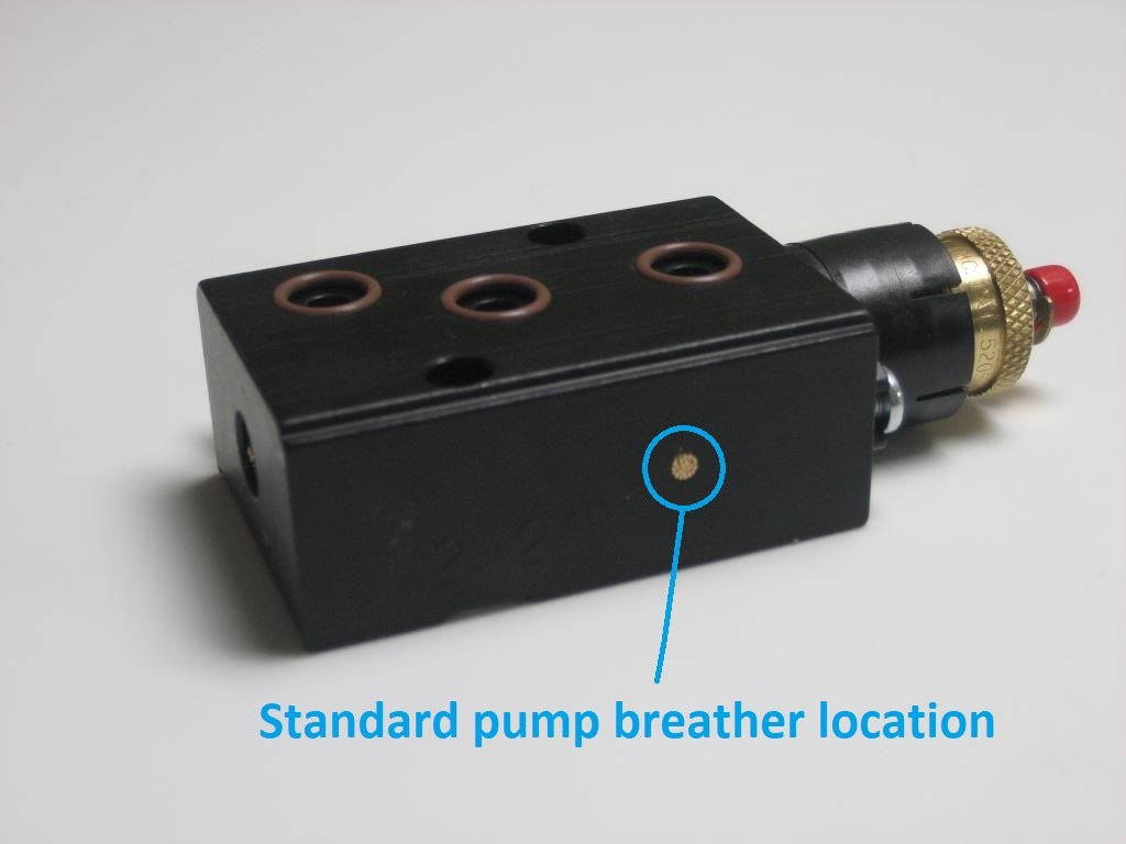Pump stack is leaking.