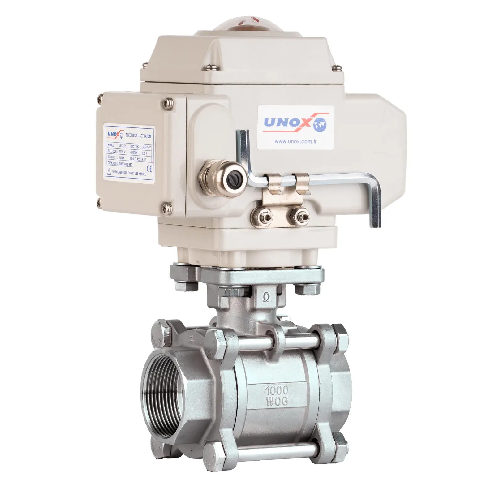 Electric Actuated Threaded Ball Valve