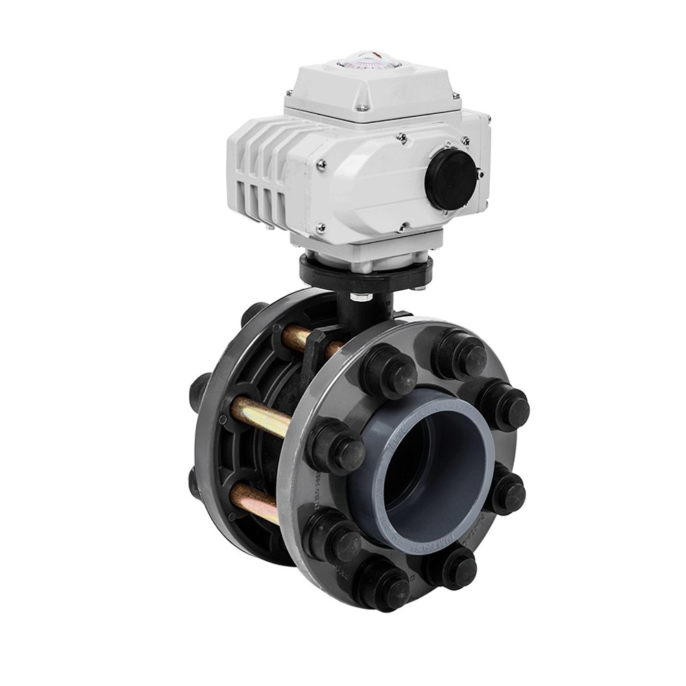 Electric Actuated U-PVC Set Butterfly Valve