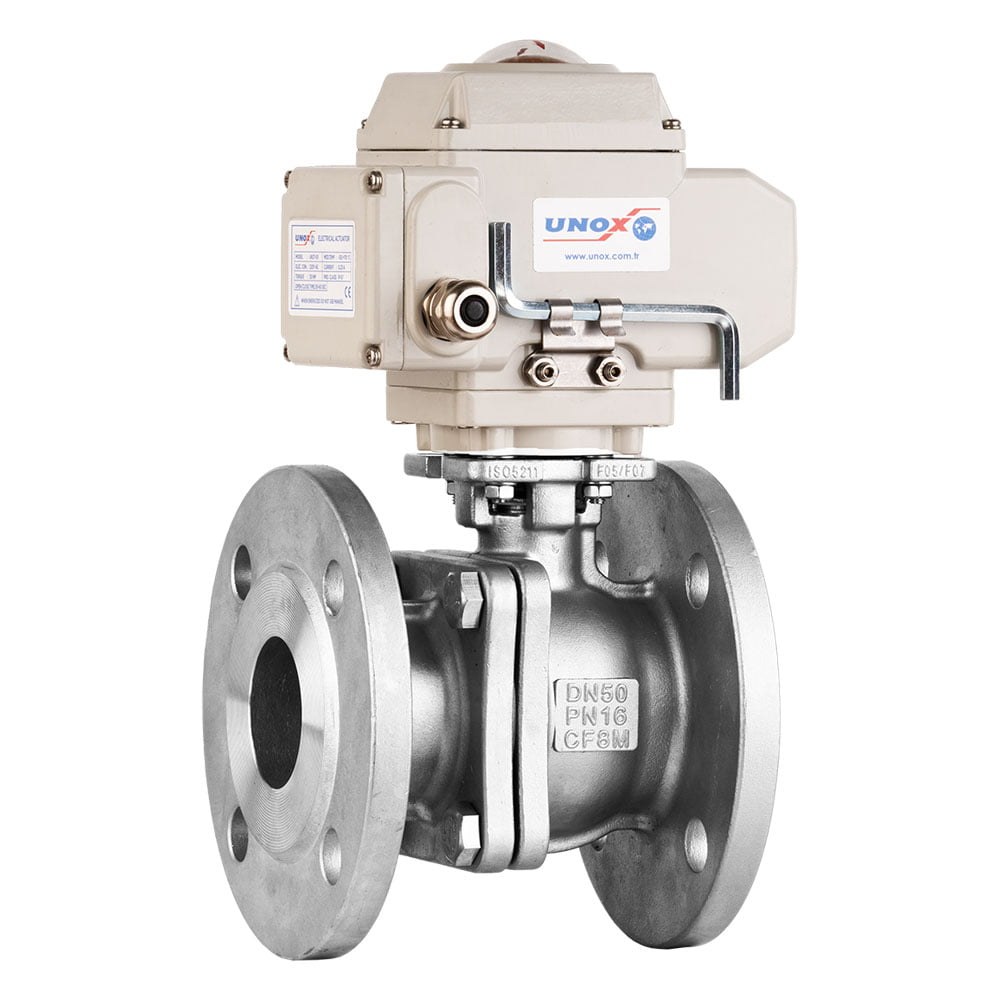 Stainless Steel Flanged Ball Valve With Electric Actuator