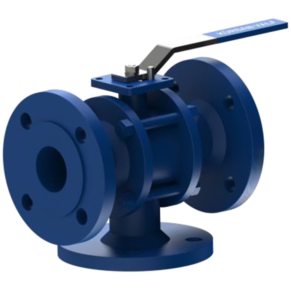 Three-Way Flanged Ball Valve