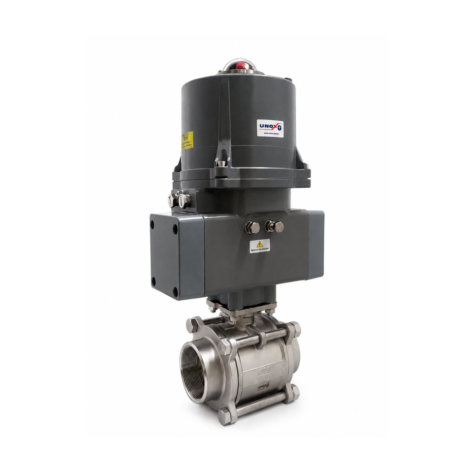 Unox Spring Return Electric Actuated Ball Valve