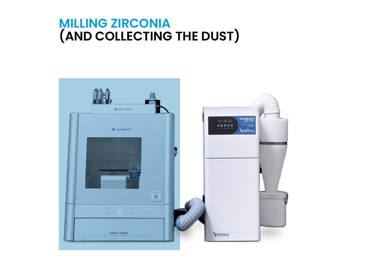 Applications: Dust Collection While Milling Zirconia