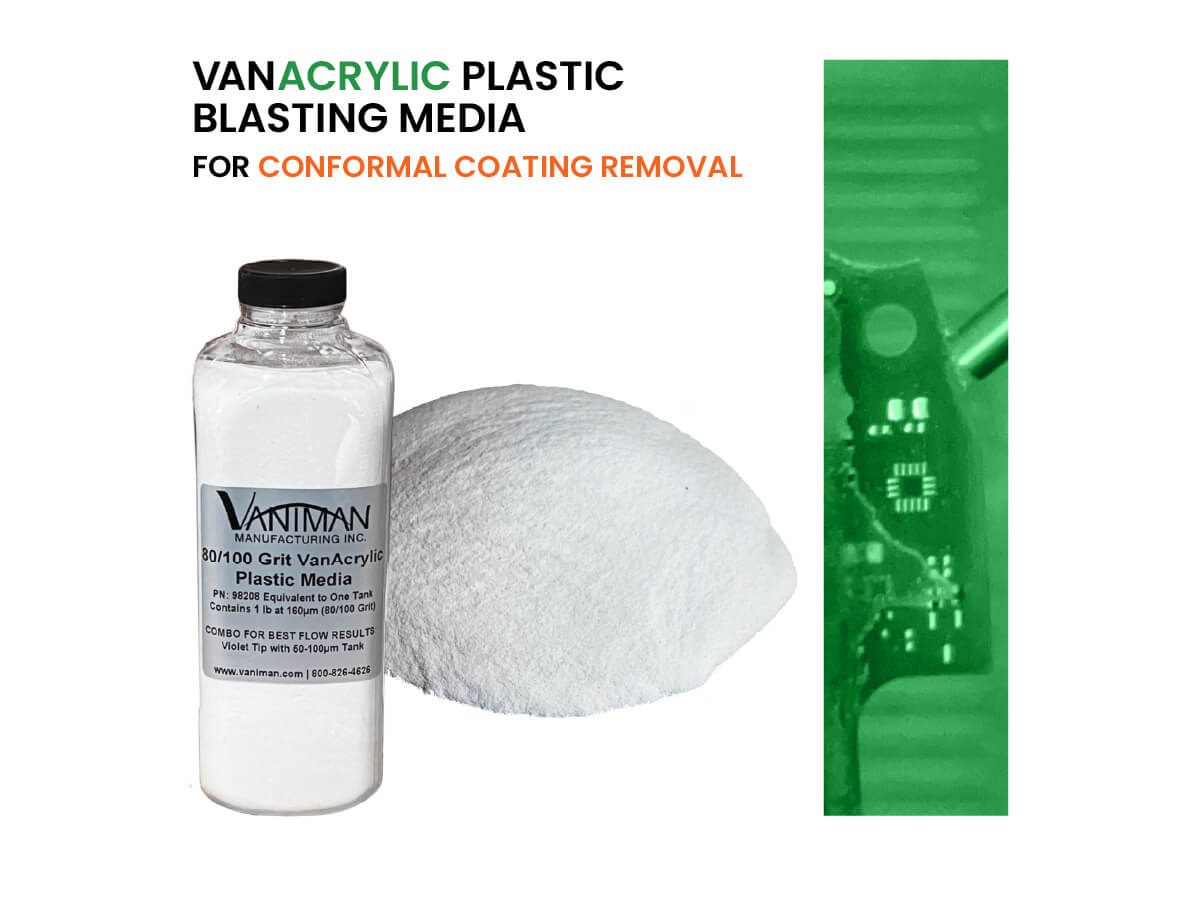 New Acrylic Plastic Sandblasting Media for Conformal Coating Removal