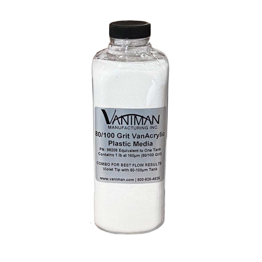 VanAcrylic Plastic Sandblasting Media 80-100 Grit for Conformal Coating Removal