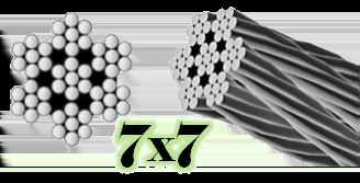 7X7 Galvanized Aircraft Cable