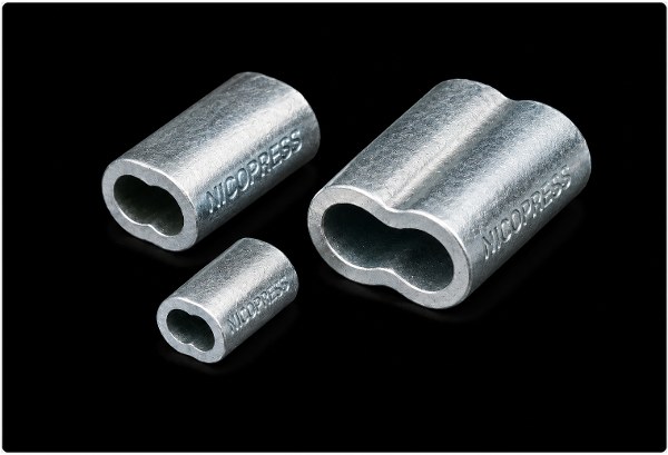 Nicopress 27-1-B Zinc Plated Copper Oval Sleeve for 1/32