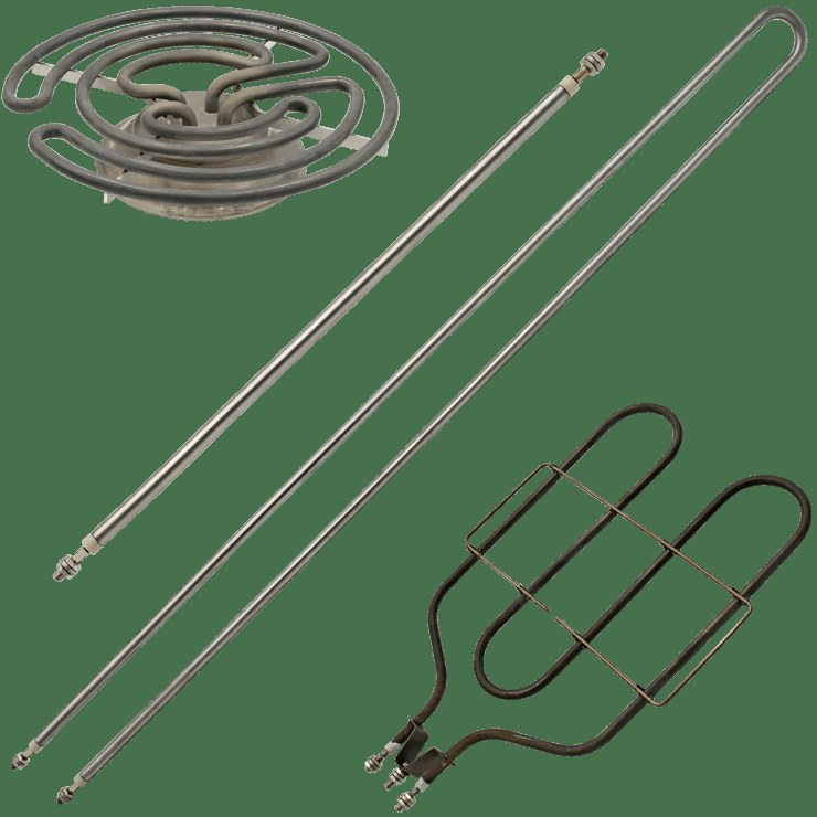Elements chauffants blindés nus